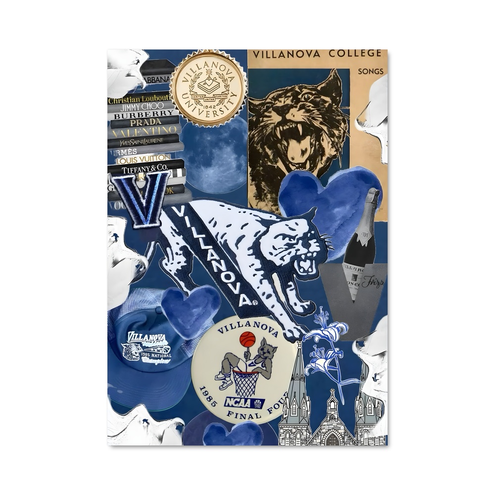 Poster Villanova de wildcats – affiche Basketball